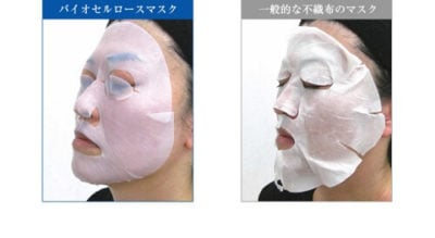 バイオセルロースと不織布のフェイスマスクの比較